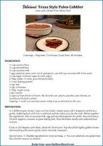 Cobbler recipe